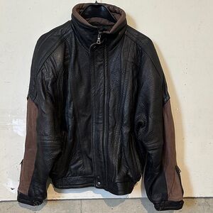 Astr Black and Brown Bomber Jacket